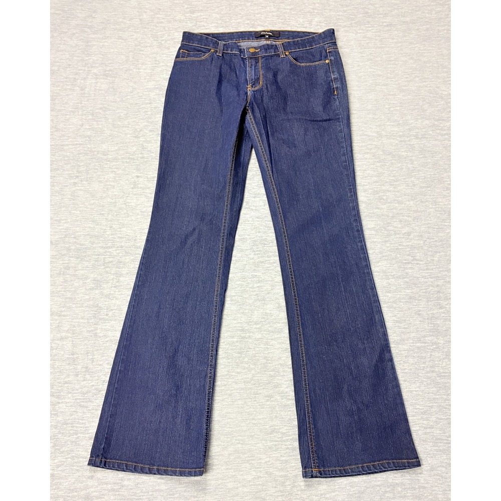 Daisy Fuentes Moda Bootcut Jeans Womens 6 Blue Dark Chic Stretch Mid Rise